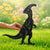 Dinosaur Garden Stakes – 5 Prehistoric Metal Yard Decorations