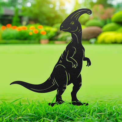 Dinosaur Garden Stakes – 5 Prehistoric Metal Yard Decorations