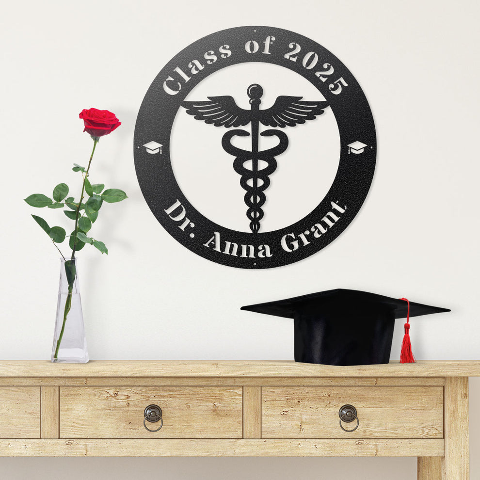 Celebrate Your Newest Graduate with Our Steel Caduceus Graduation ...