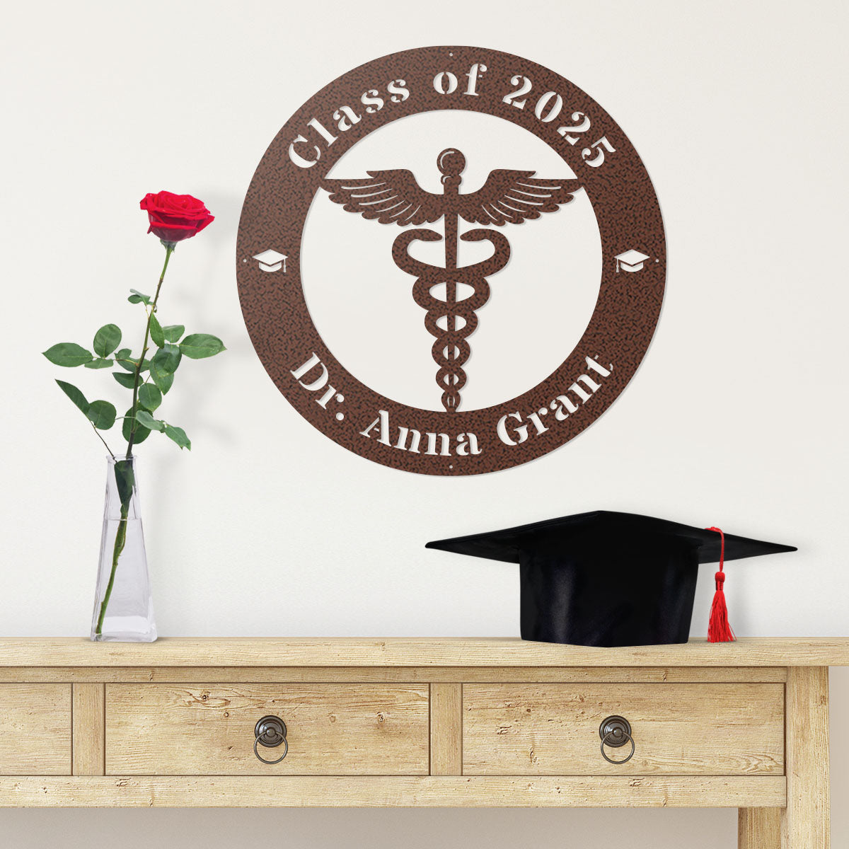 Caduceus Graduation Monogram - RealSteel Center