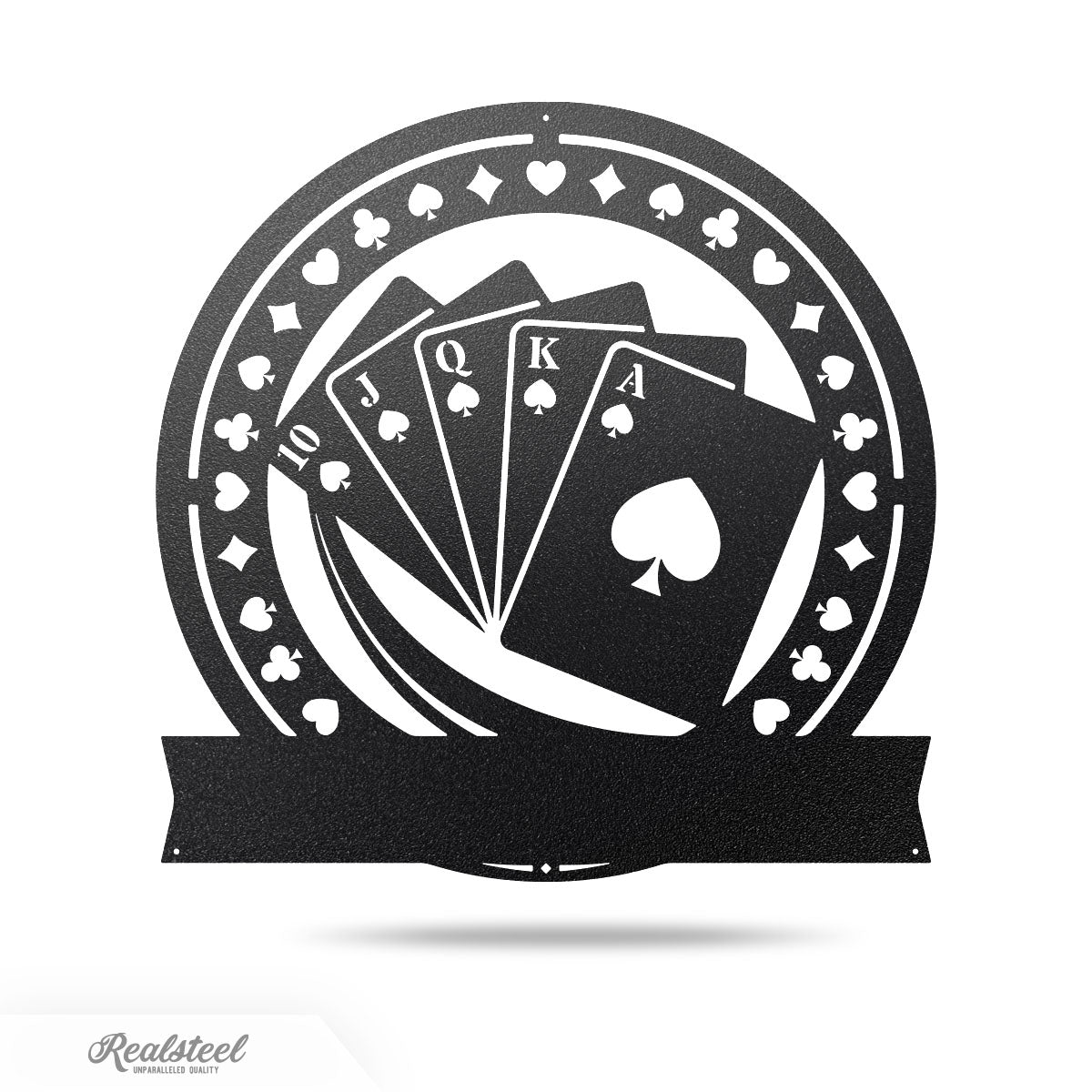 Poker Monogram 14" / Black - RealSteel Center