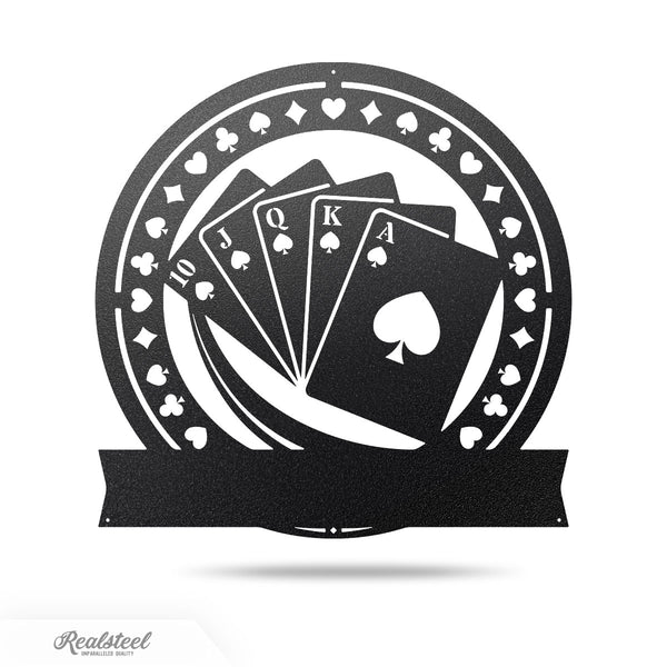 Poker Monogram 14" / Black - RealSteel Center