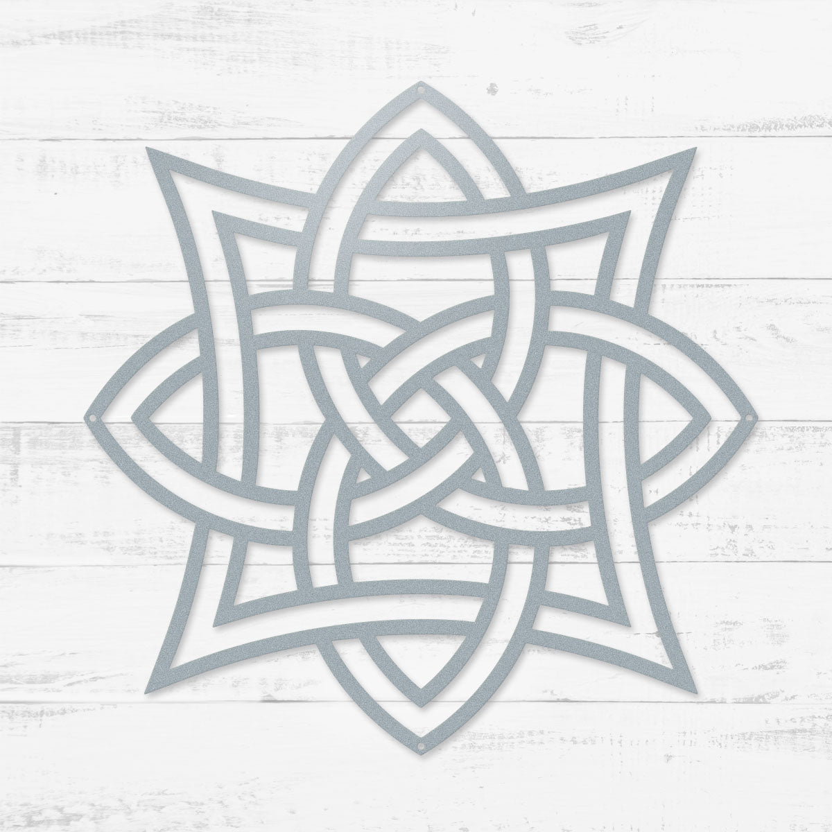 Celtic Knot Symbols Metal Wall Art – Timeless Celtic Symbols | Made in USA Quad Celtic Knot / 12