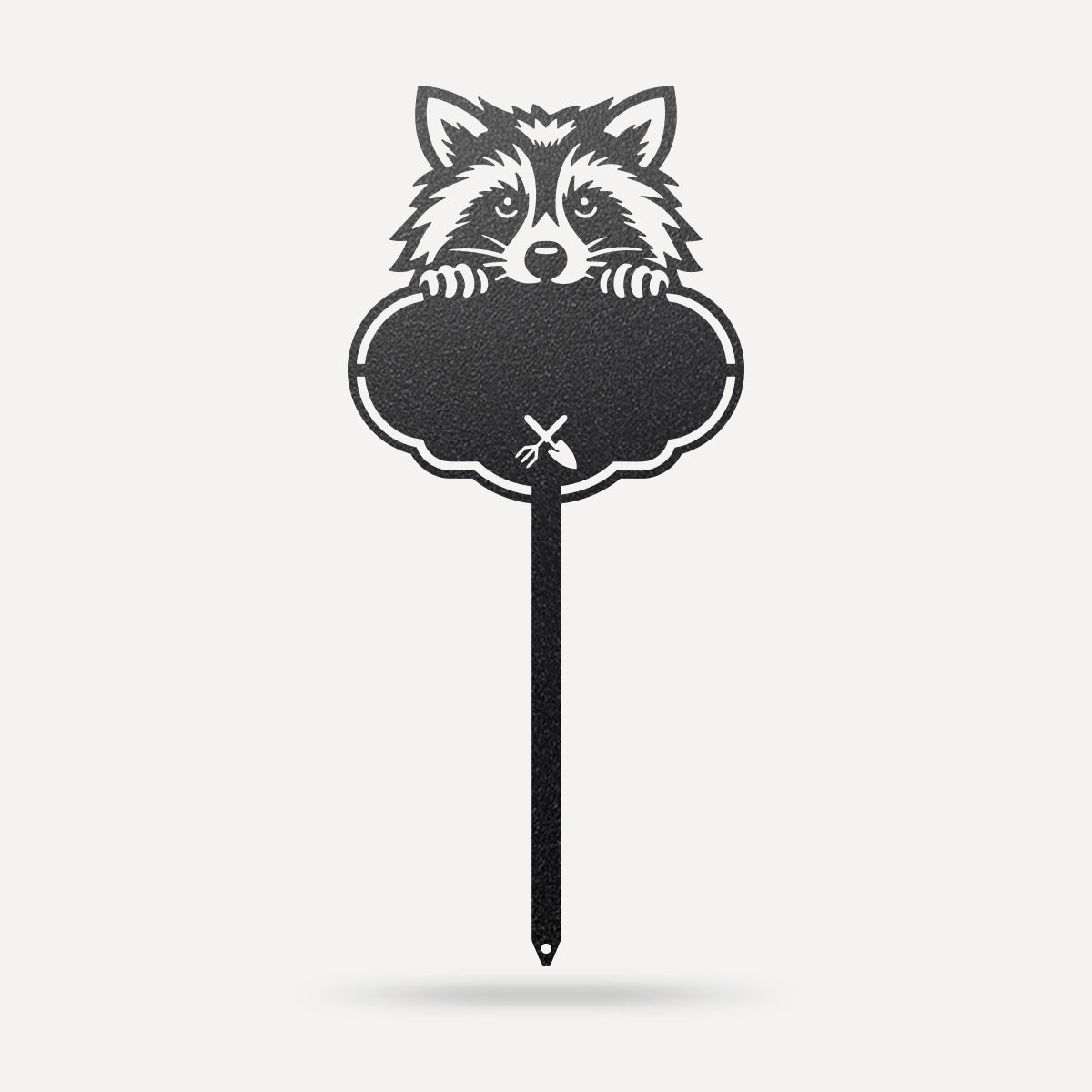 Custom Rocky the Raccoon Seed & Plant Markers 6 x 13 / Black / Trowel & Claw - RealSteel Center