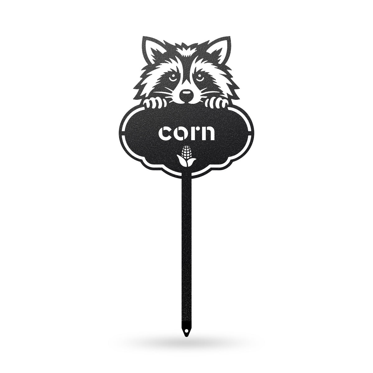 Rocky the Raccoon Seed & Plant Markers 6 x 13 / Black / Corn - RealSteel Center
