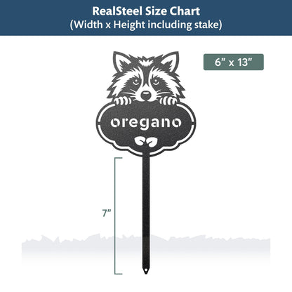Rocky the Raccoon Seed & Plant Markers - RealSteel Center