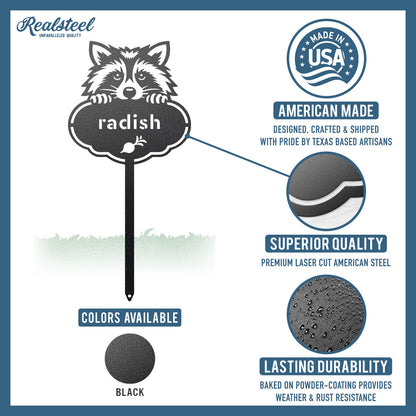 Rocky the Raccoon Seed & Plant Markers - RealSteel Center