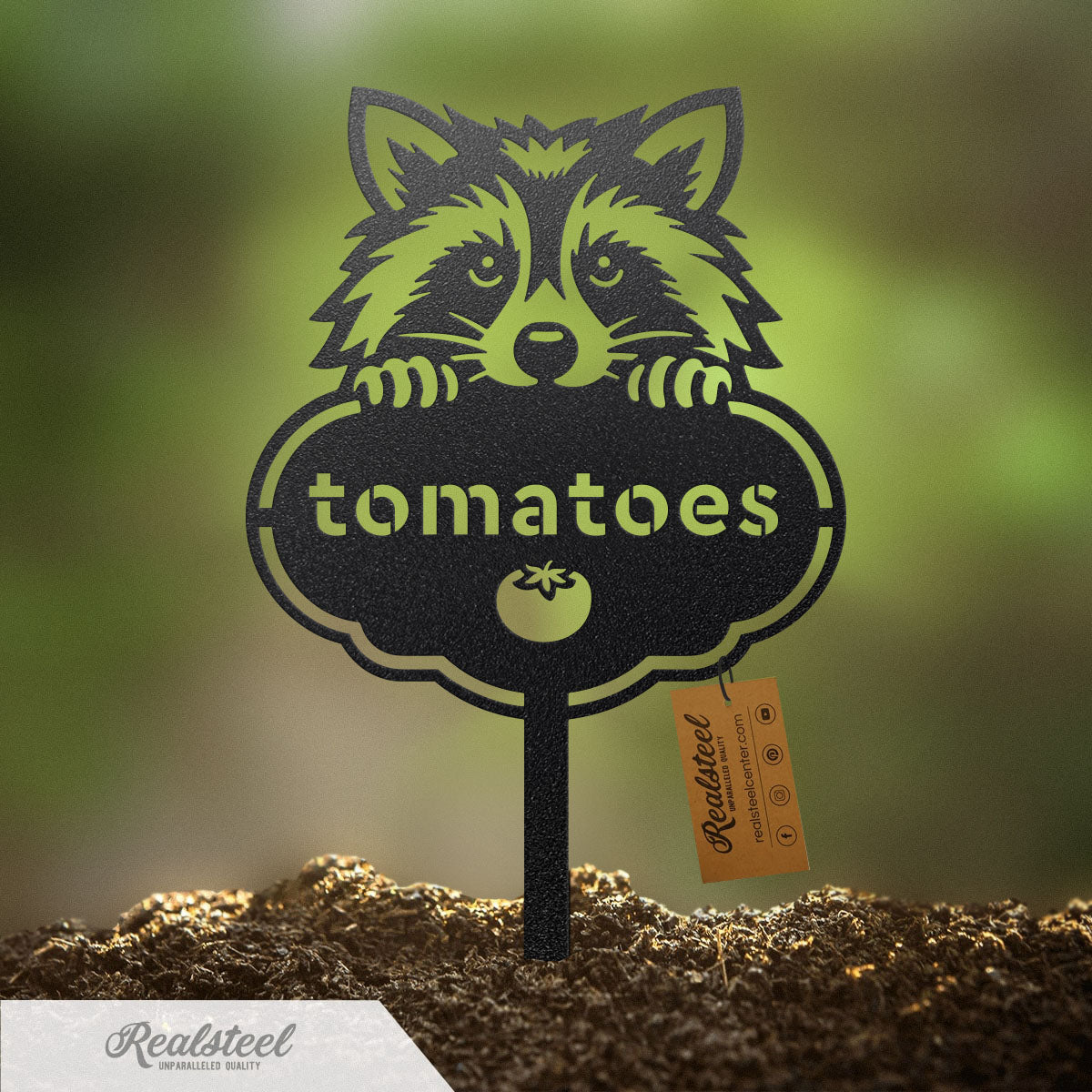 Rocky the Raccoon Seed & Plant Markers - RealSteel Center