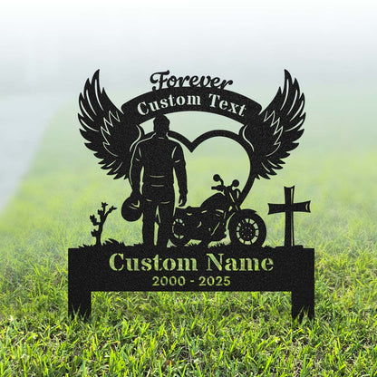 Memorial Stakes - Ride Forever Metal Memorial Sign - RealSteel Center