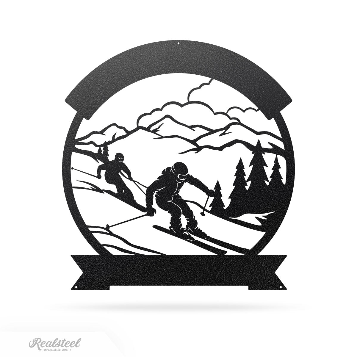 Skiing Monogram Wall Art - RealSteel Center