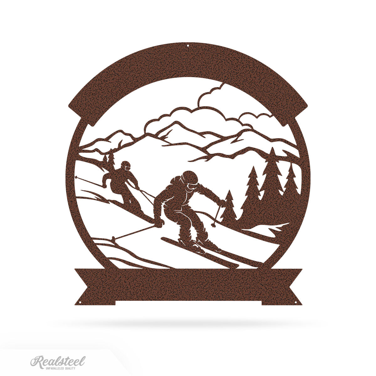 Skiing Monogram Wall Art 18" / Penny Vein - RealSteel Center