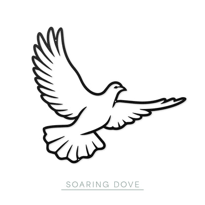 Flying Doves Metal Wall Art