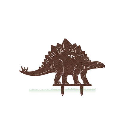 Dinosaur Garden Yard Stakes Stegosaurus – 29" x 19.5" / Penny Vein - RealSteel Center
