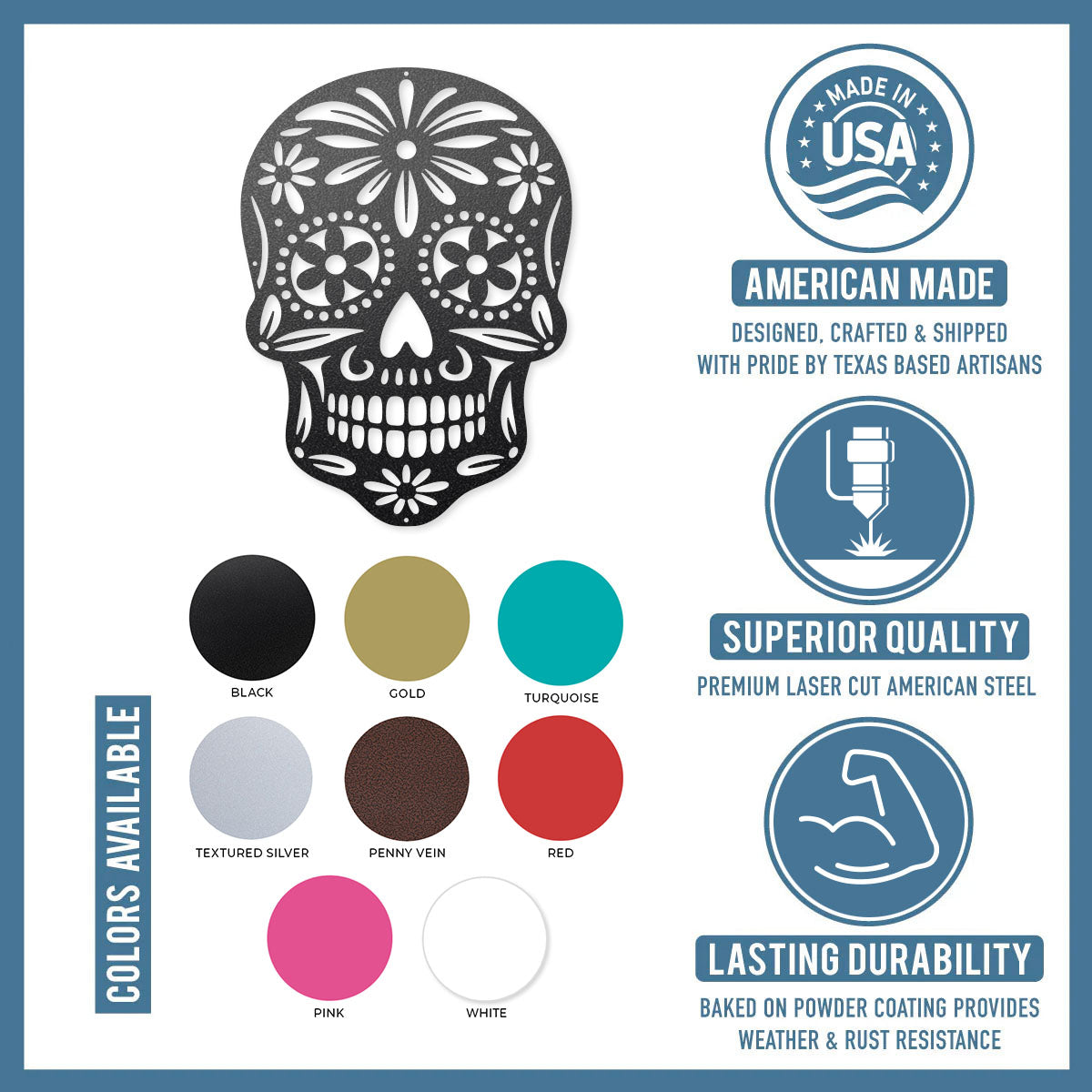 Sugar Skull Wall Art - RealSteel Center