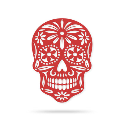 Sugar Skull Wall Art 8.6"x12" / Red - RealSteel Center