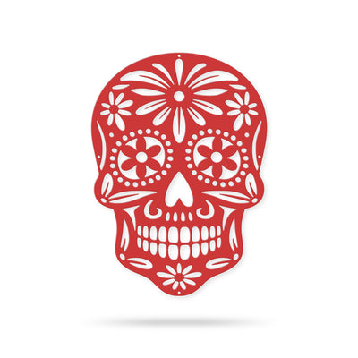 Sugar Skull Wall Art 8.6"x12" / Red - RealSteel Center