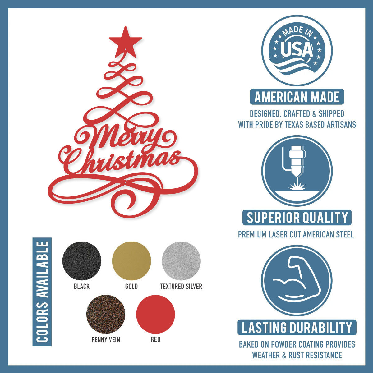 Swirly Christmas Tree Wall Decor - RealSteel Center