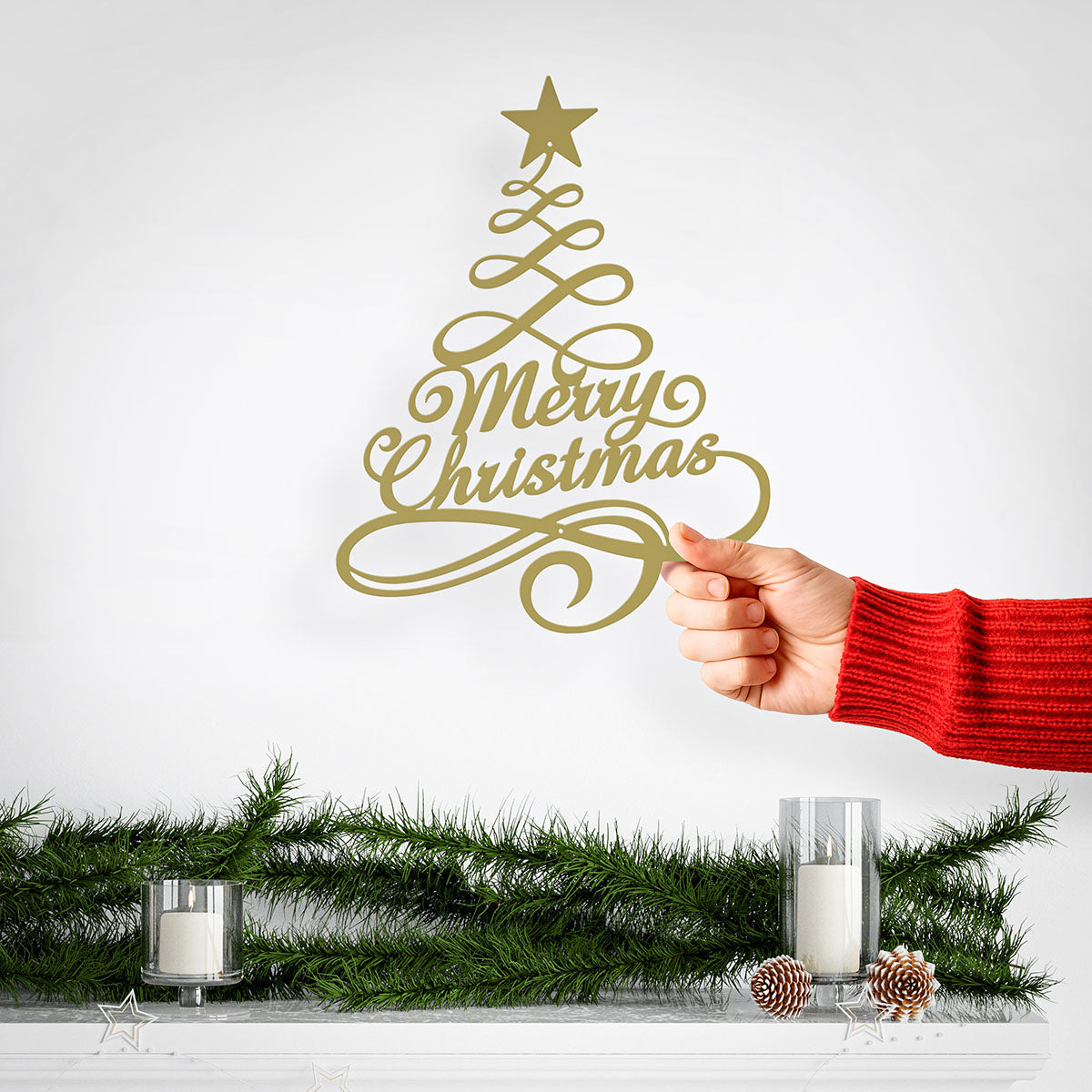 Swirly Christmas Tree Wall Decor - RealSteel Center