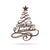 Swirly Christmas Tree Wall Decor 11” x 14” / Penny Vein - RealSteel Center