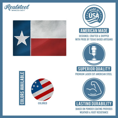 Texas Flag Wall Decor - RealSteel Center