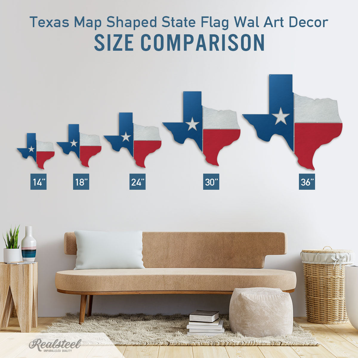 Texas Map Flag - RealSteel Center