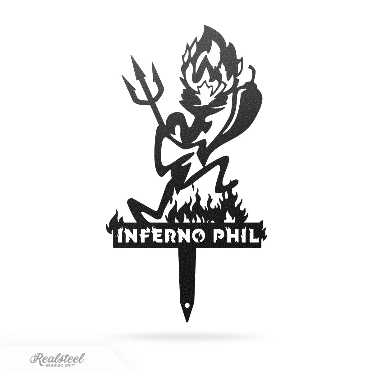 The Inferno Phil Stake 6 x 11 / Black - RealSteel Center