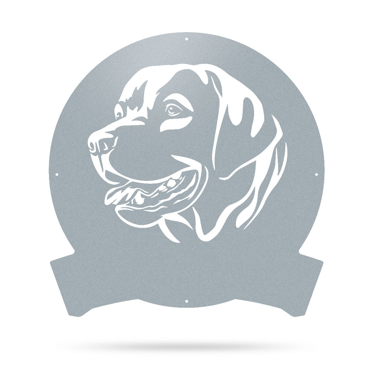 The Labrador Monogram 18" / Textured Silver - RealSteel Center