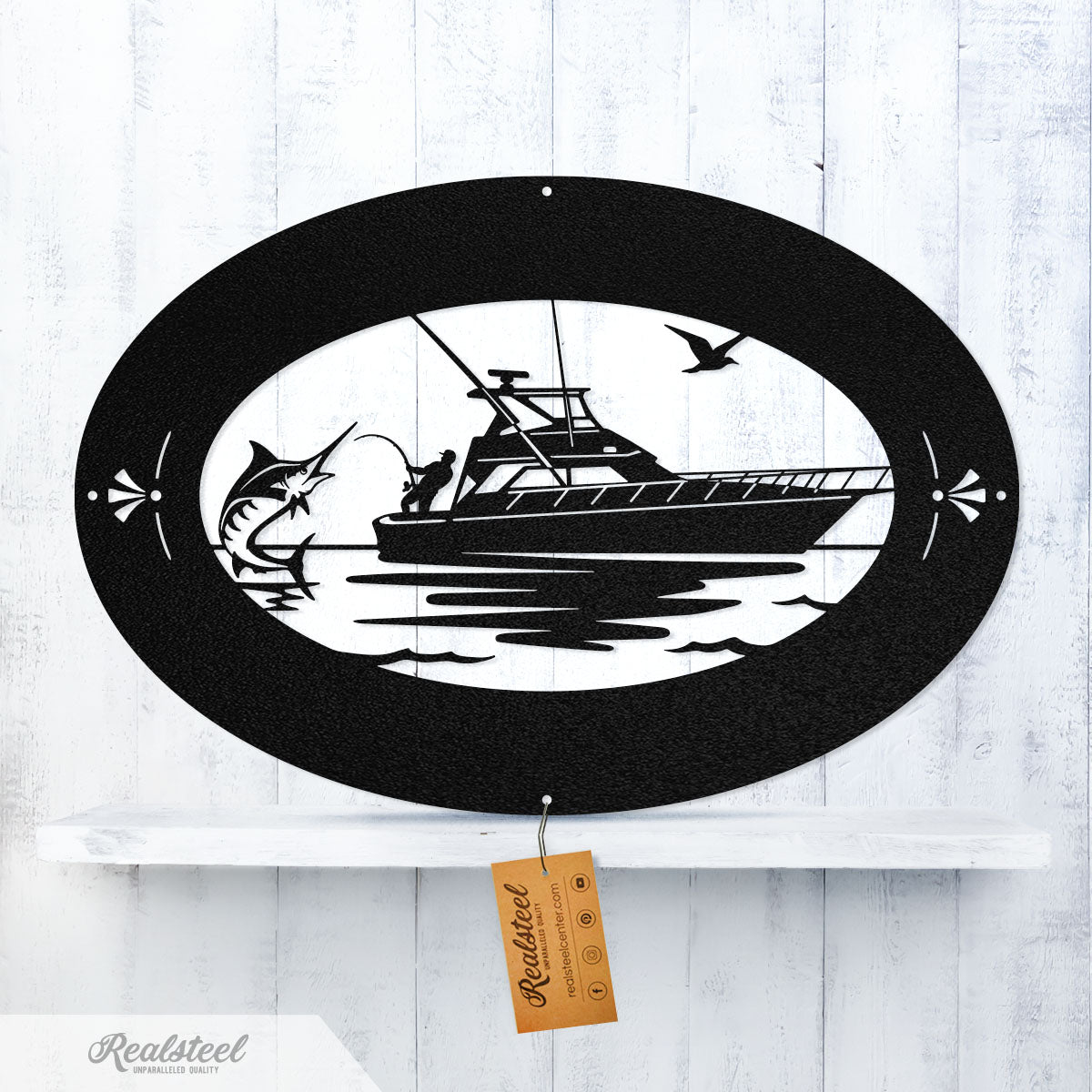 The Yacht Monogram 18" / Black - RealSteel Center