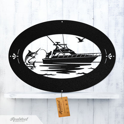 The Yacht Monogram 18" / Black - RealSteel Center