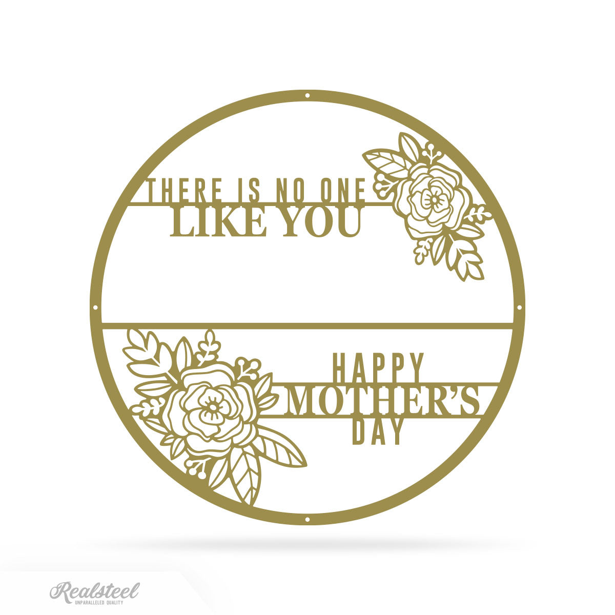 There is No One Like You Monogram 18" / Gold - RealSteel Center