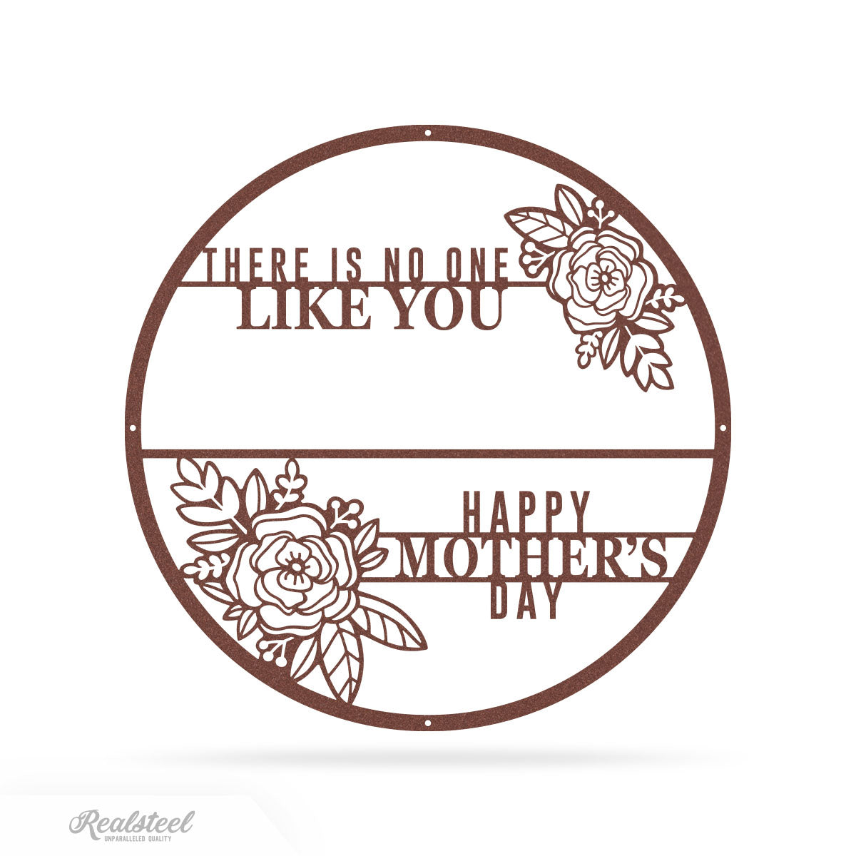 There is No One Like You Monogram 18" / Rust - RealSteel Center