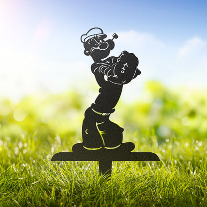 Garden Art -Popeye Stake-Set 1 - RealSteel Center