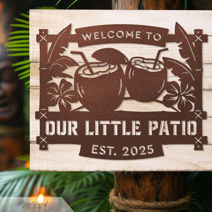 Tiki Bar Coconut Monogram - RealSteel Center