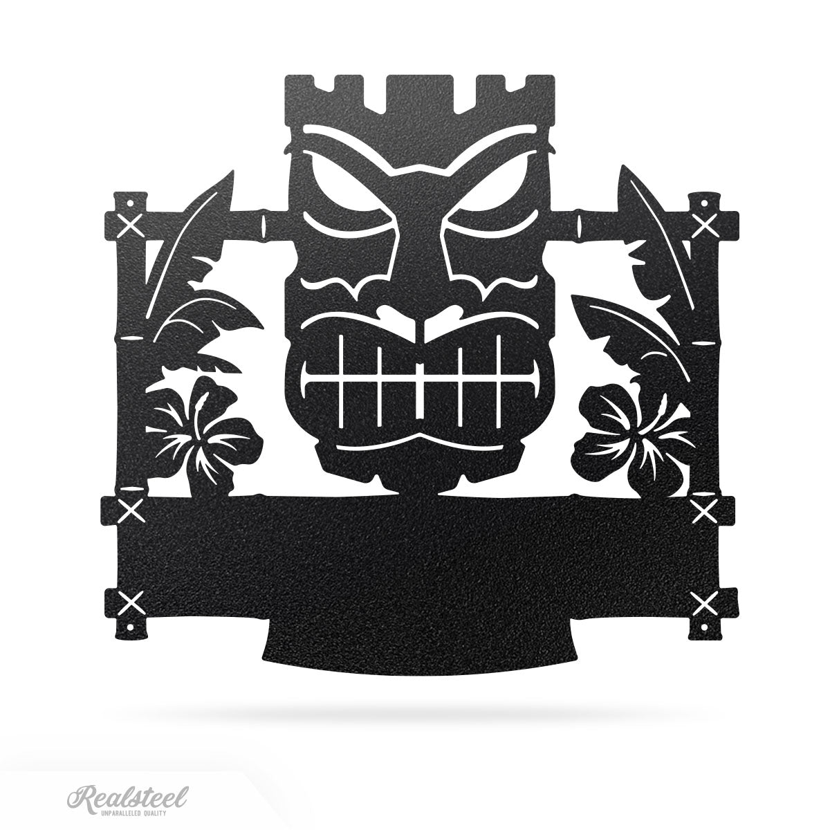 Tiki Mask Monogram – Tropical Polynesian Wall Decor - RealSteel Center