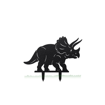 Dinosaur Garden Stakes – 5 Prehistoric Metal Yard Decorations