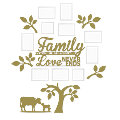 Tree of Life Family Gallery Wall Cow & Calf / Gold - RealSteel Center