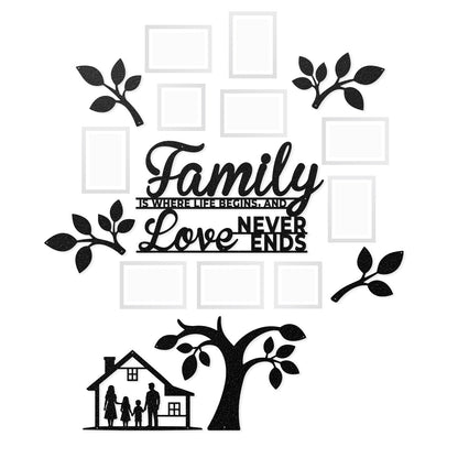 Tree of Life Family Gallery Wall Family Home / Black - RealSteel Center