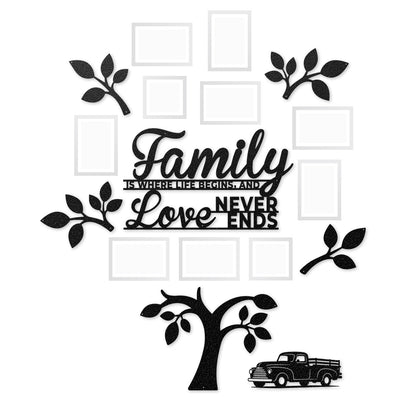 Tree of Life Family Gallery Wall Classic Farm Truck / Black - RealSteel Center