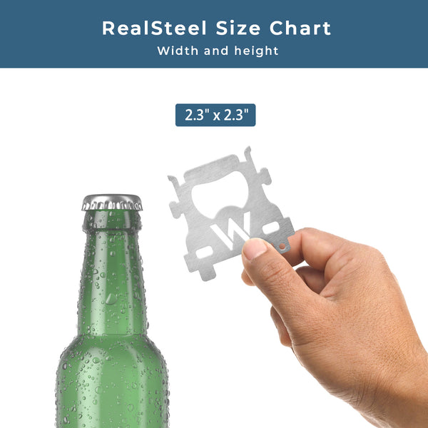 Truck Keyring Bottle Opener Initial Monogram - RealSteel Center