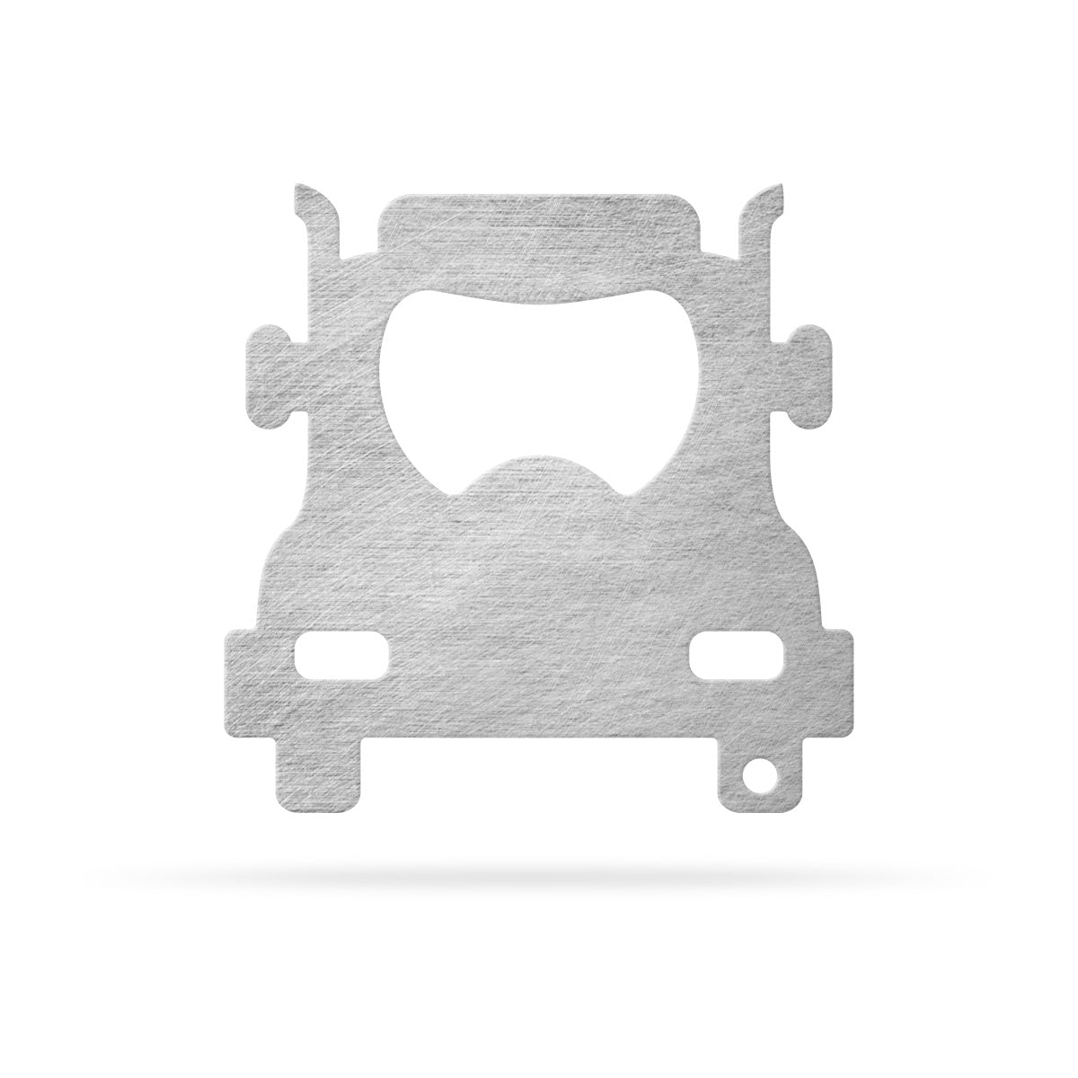 Truck Keyring Bottle Opener Initial Monogram Stainless Steel / 2.3" x 2.3" - RealSteel Center