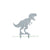 Dinosaur Garden Stakes – 5 Prehistoric Metal Yard Decorations