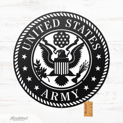 U.S. Military Branches ARMY / Black / 20" - RealSteel Center