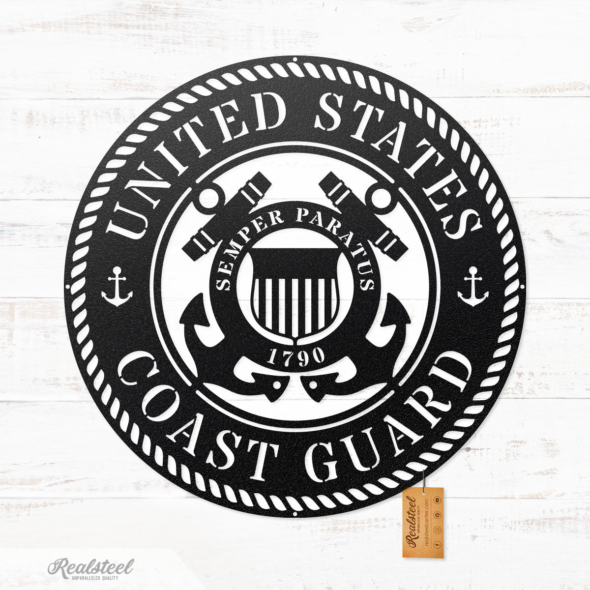 U.S. Military Branches COAST / Black / 20" - RealSteel Center