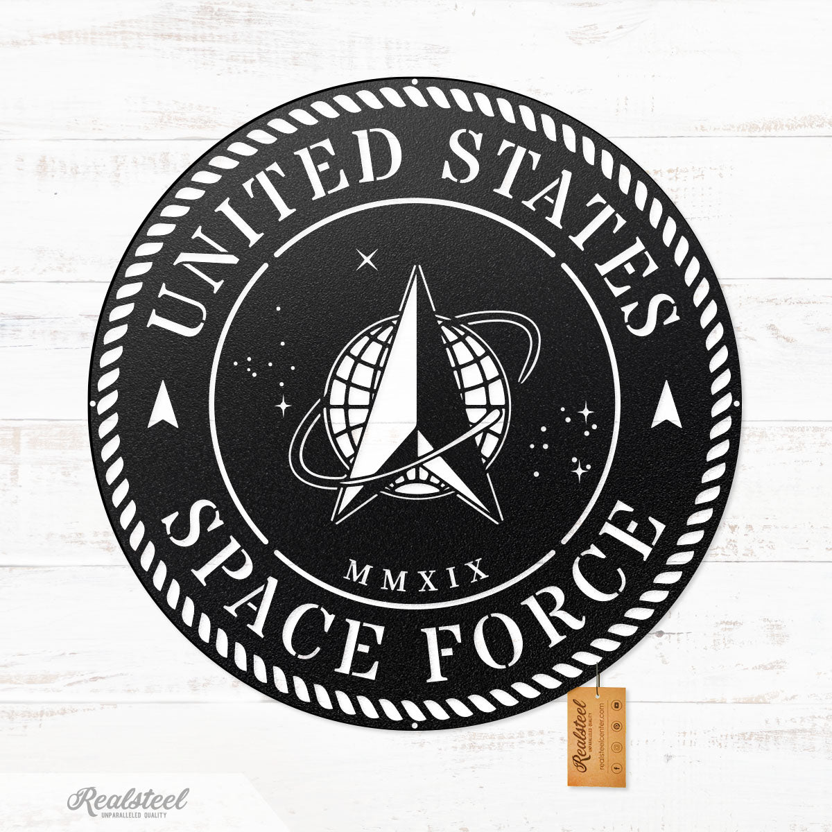 U.S. Military Branches SPACE / Black / 20" - RealSteel Center