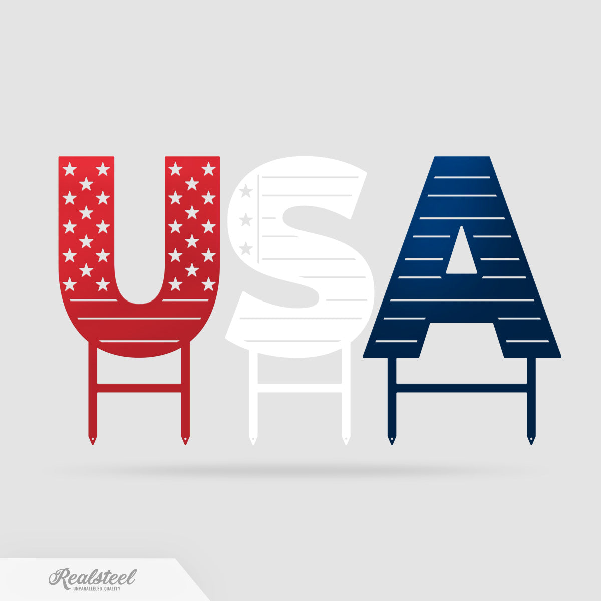 USA Patriotic Yard Stakes - RealSteel Center