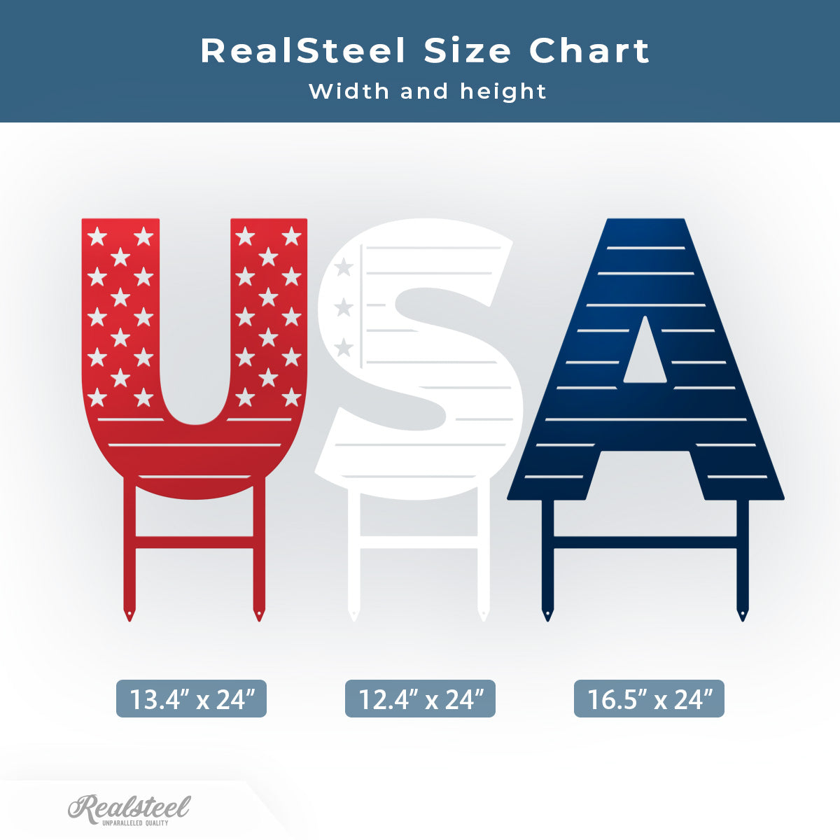 USA Patriotic Yard Stakes - RealSteel Center