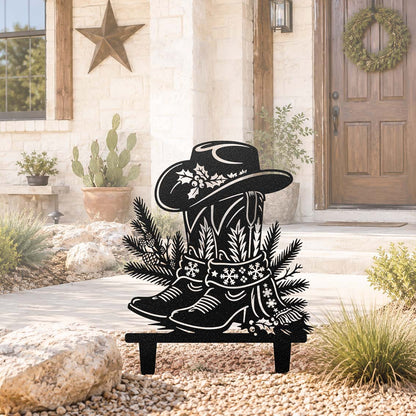 Western Christmas Collection Garden Stakes