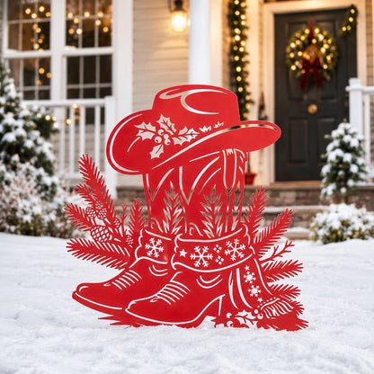 Western Christmas Collection Garden Stakes