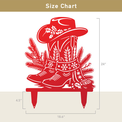 Western Christmas Collection Garden Stakes