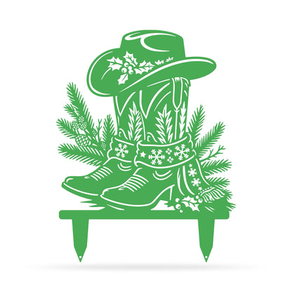 Western Christmas Collection Garden Stakes